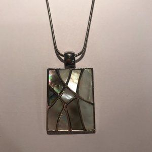 Lia Sophia Mosaic Abalone Necklace